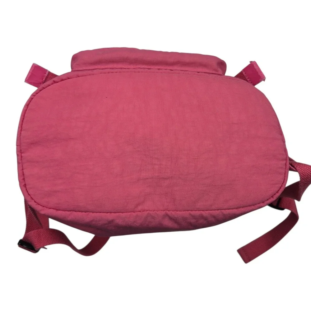 Kipling Backpack Small Pink Nylon Y2K Barbiecore Monkey Gladys